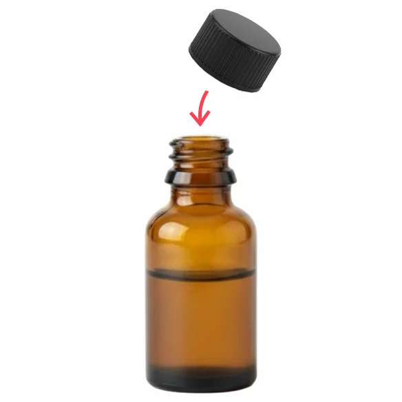 refermer la bouteille avec le bouchon d'origine après avoir enlevé l'inhalateur poppers GC-POP-R de la marque GCX de la bouteille